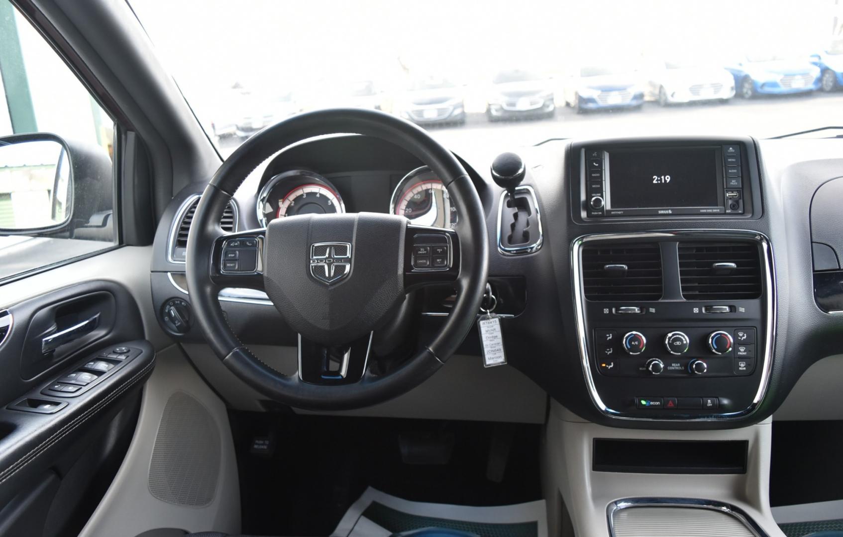 2017 Maroon /Black Dodge Grand Caravan SXT (2C4RDGCGXHR) with an 3.6L V-6 VVT 24 Valve Flex Fuel engine, 6-Speed Automatic transmission, located at 1600 E Hwy 44, Rapid City, SD, 57703, (605) 716-7878, 44.070232, -103.171410 - Photo#13